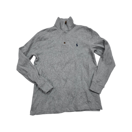 Sueter Ralph Lauren Mediana M Gris Pony Azul
