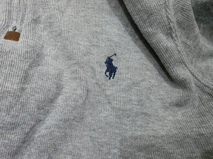 Sueter Ralph Lauren Mediana M Gris Pony Azul