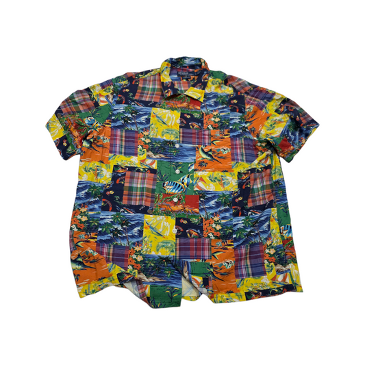 Camisa Ralph Lauren Grande Classic Fit Cuadro Colores Peces