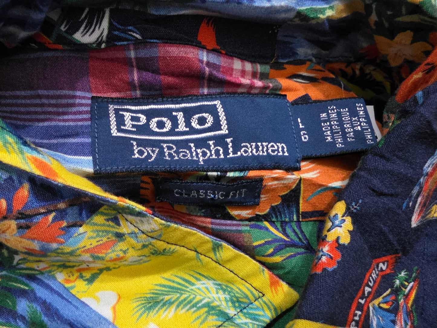 Camisa Ralph Lauren Grande Classic Fit Cuadro Colores Peces