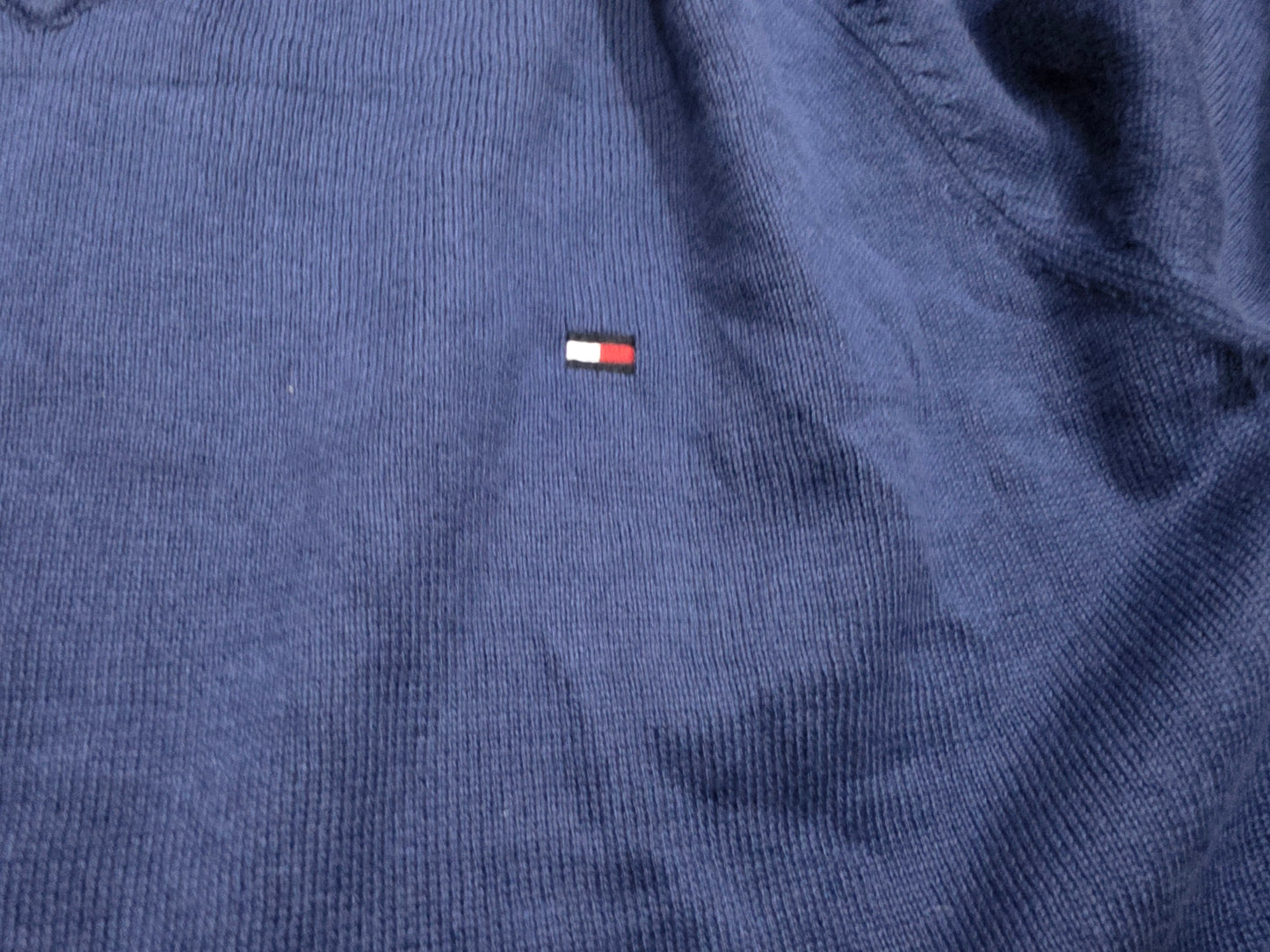 Sueter Tommy Hilfiger Grande L Azul Algodon Pima