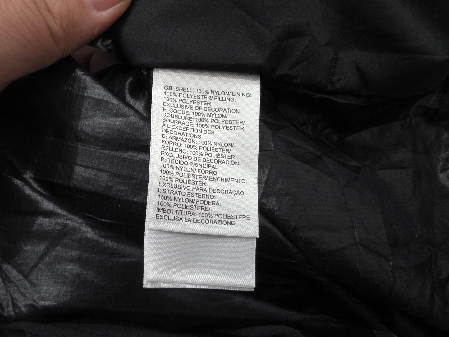 Chaleco The North Face Delgado Xgrande Xl Negro