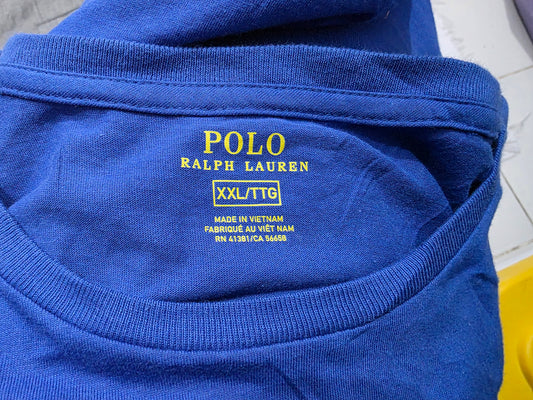 Playera Ralph Lauren 2xl Azul Pony Verde