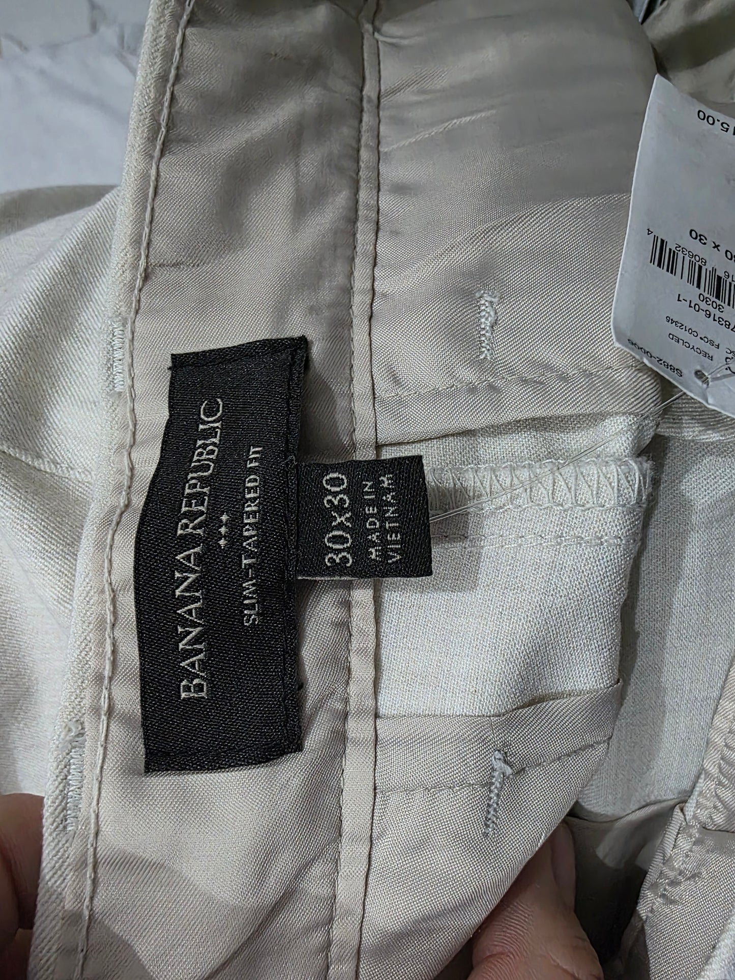 Pantalon Banana Republic 30x30 Slim-tapered Fit Beige
