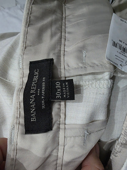 Pantalon Banana Republic 30x30 Slim-tapered Fit Beige