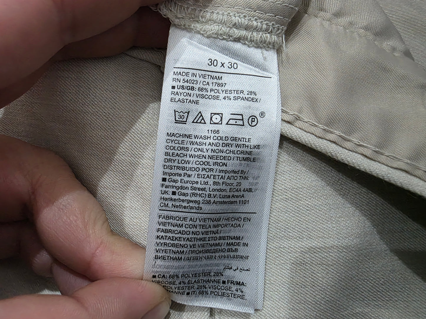 Pantalon Banana Republic 30x30 Slim-tapered Fit Beige