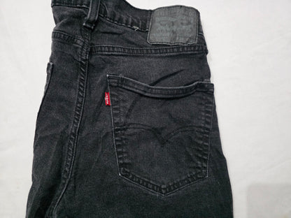 Pantalon 541 31x30 Recto Negro Deslavado