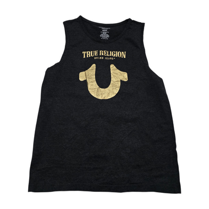Playera True Religion Mediana M Gris Sin Mangas