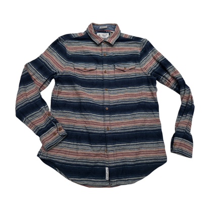 Camisa Penguin Mediana M Azul Lineas