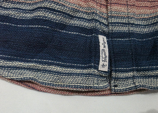 Camisa Penguin Mediana M Azul Lineas