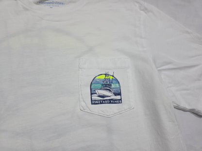 Playera Vineyard Vines Mediana M Blanca Barco