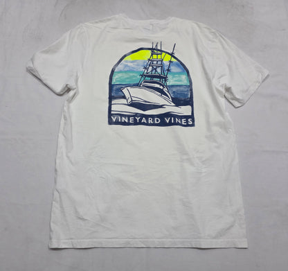 Playera Vineyard Vines Mediana M Blanca Barco