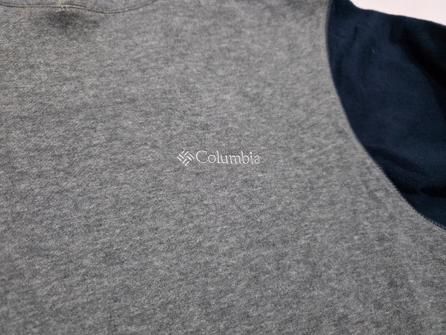 Sudadera Columbia Mediana M Gris Y Azul