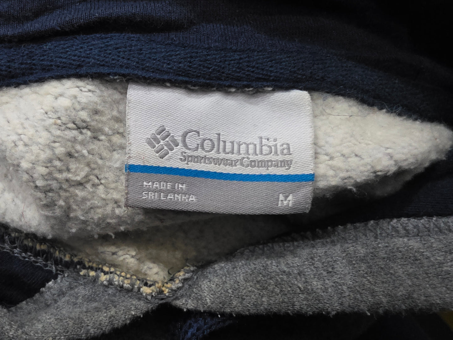 Sudadera Columbia Mediana M Gris Y Azul