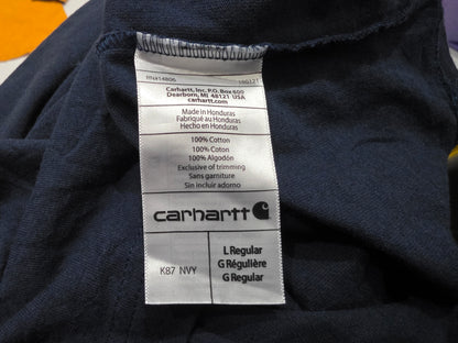 Playera Carhatt Grande L Regular Azul