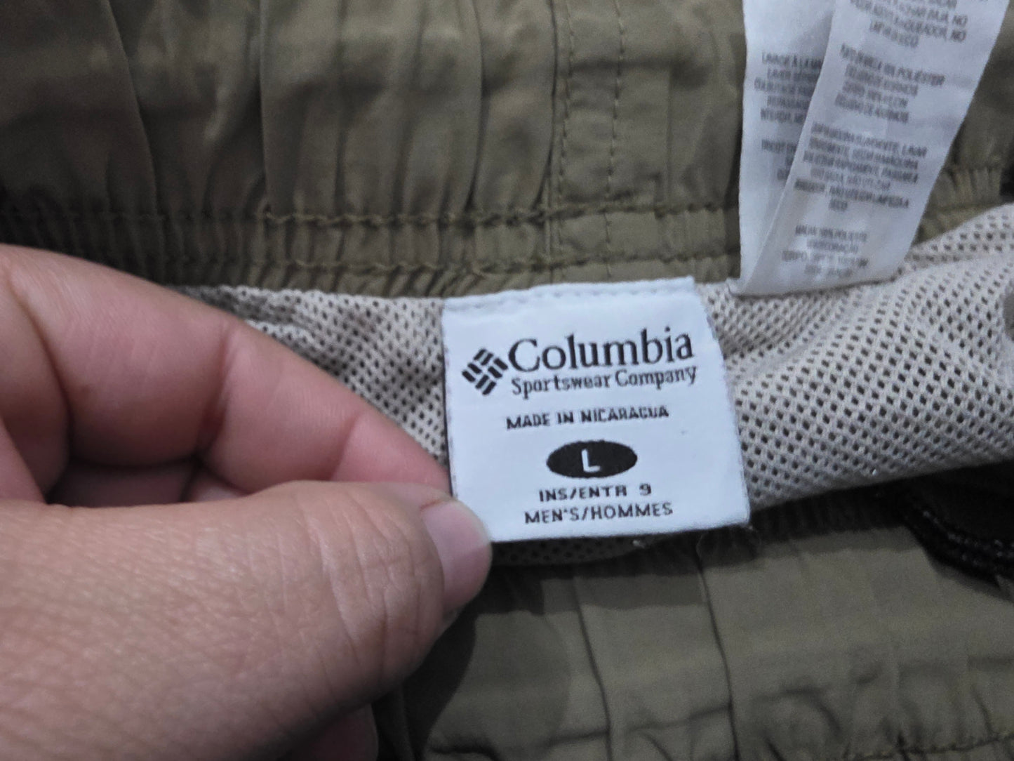 Bermudas Columbia Grande L Café Cinturón