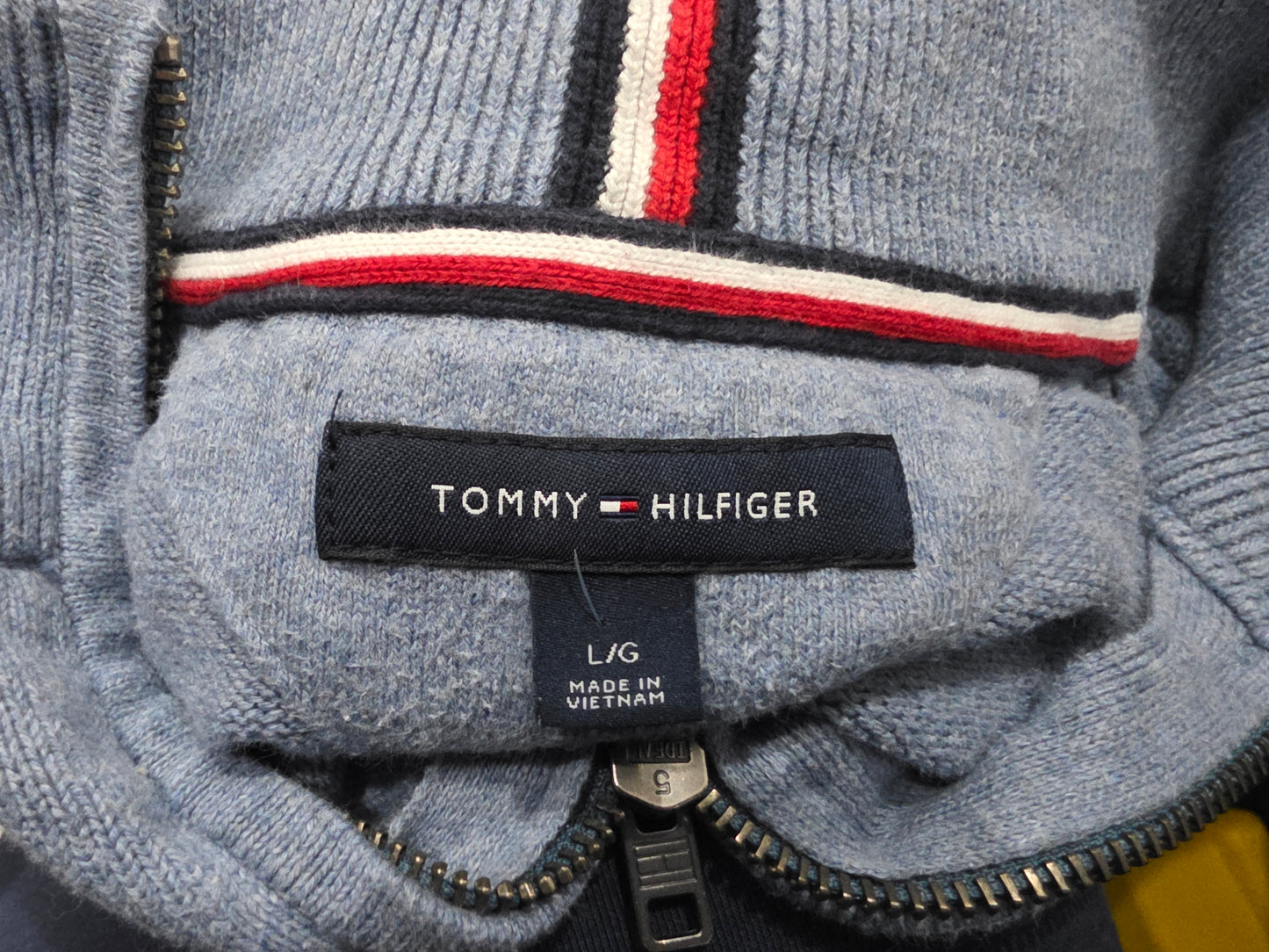 Sueter Tommy Hilfiger Grande L Azul Claro