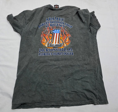 Playera Harley Davidson Xgrande Xl Gris Jacksonville