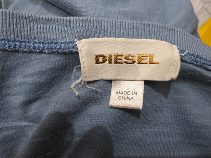 Playera Diesel Xgrande Xl Azul Metalico
