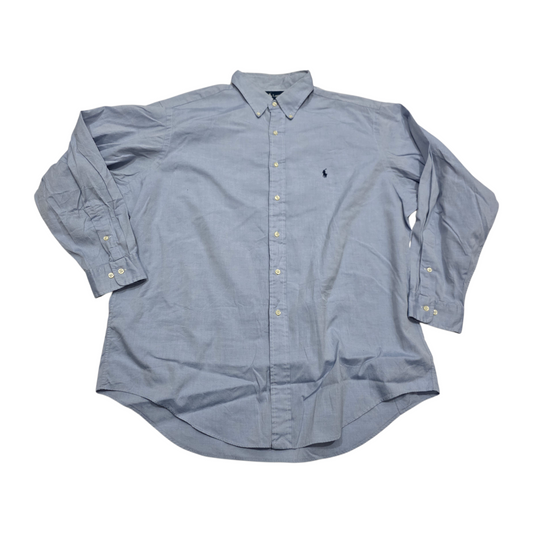 Camisa Ralph Lauren Xgrande Xl 17 1/2 34-35 Yarmouth Azul