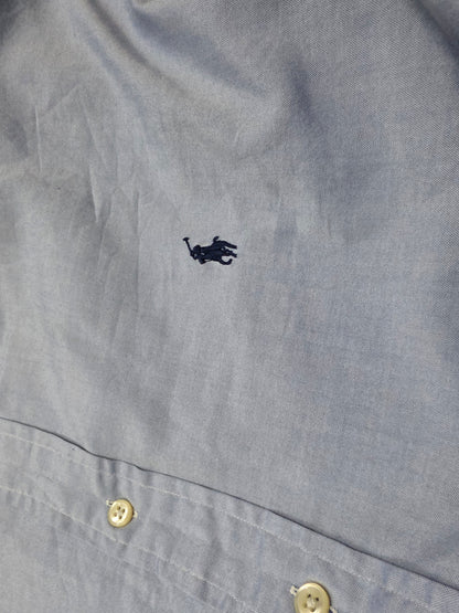 Camisa Ralph Lauren Xgrande Xl 17 1/2 34-35 Yarmouth Azul
