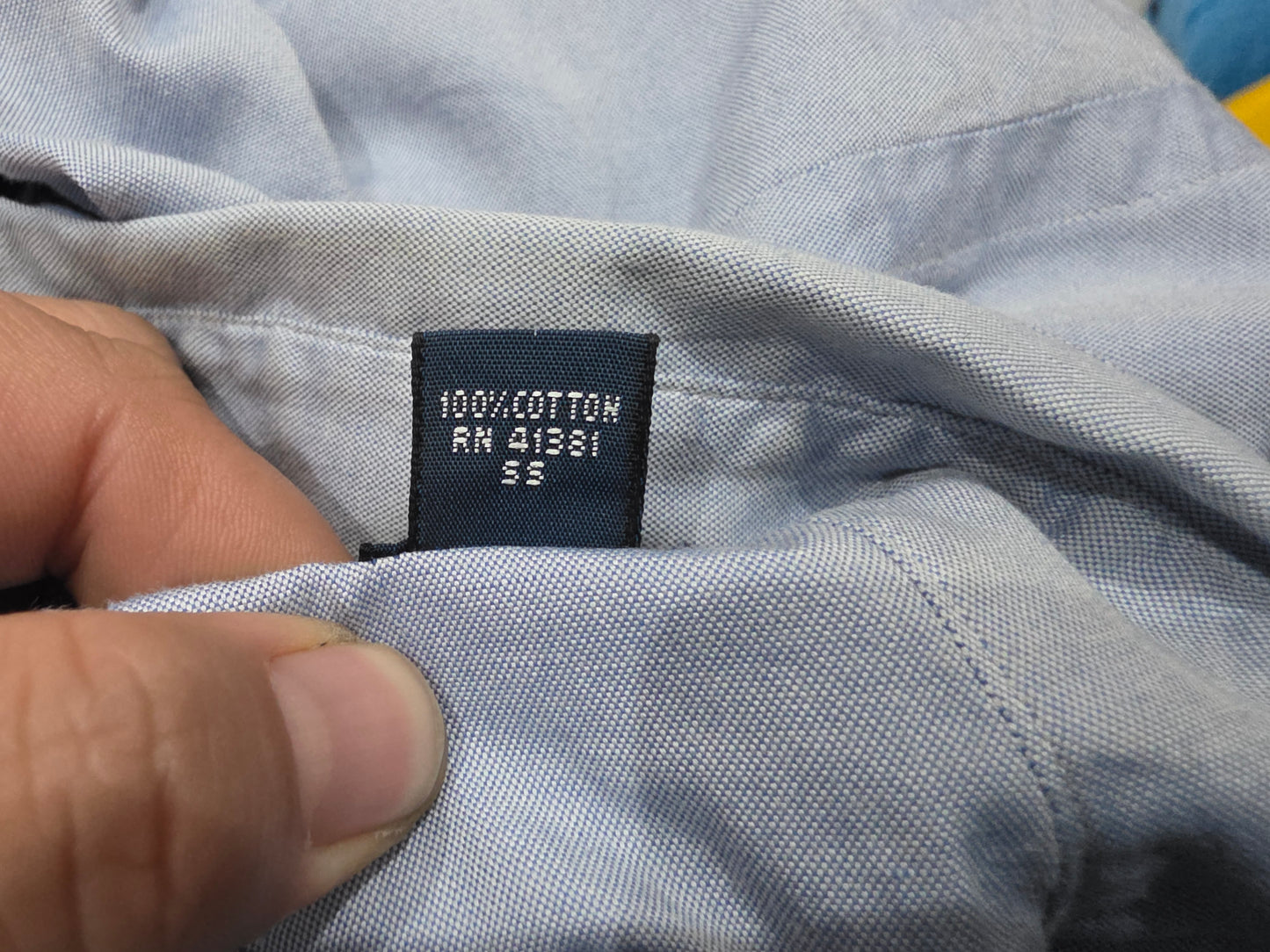 Camisa Ralph Lauren Xgrande Xl 17 1/2 34-35 Yarmouth Azul