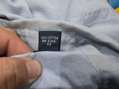 Camisa Ralph Lauren Xgrande Xl 17 1/2 34-35 Yarmouth Azul