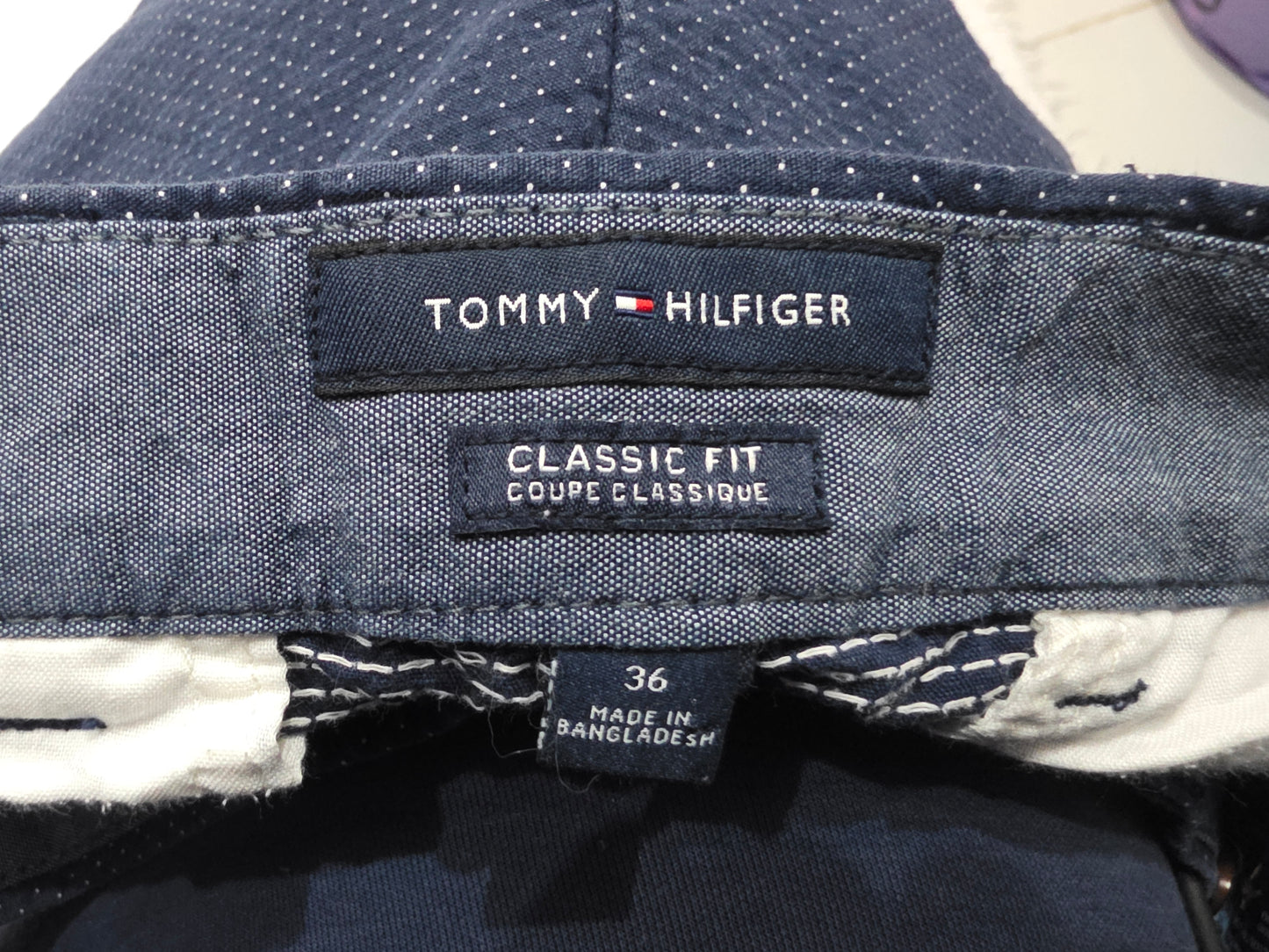 Bermuda Tommy Hilfiger Talla 36 Classic Fit Azul