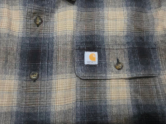 Camisa Carhartt Xgrande Xl Tall Cuadro Cafe Y Negro