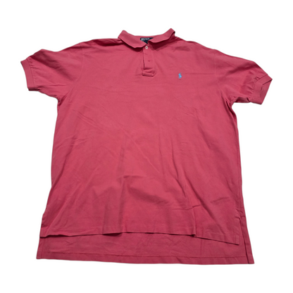 Playera Polo Ralph Lauren 2xl Rosa Pony Azul