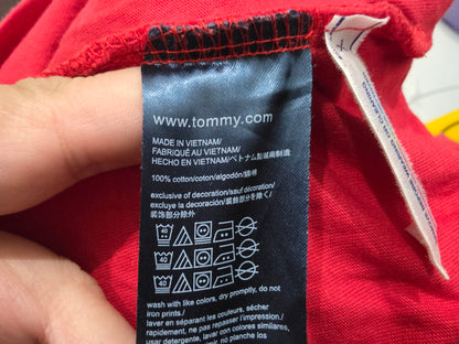 Playera Tommy Hilfiger 2xl Rojo Cuello Redondo