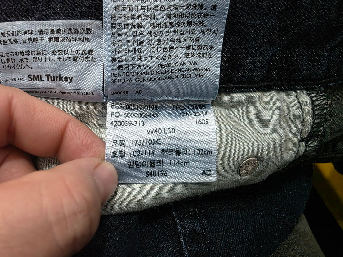 Pantalon Levis 517 40X30 Azul Clasico Bota