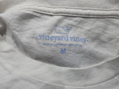 Playera manga larga Vineyard Vines Mediana M Blanca perrito