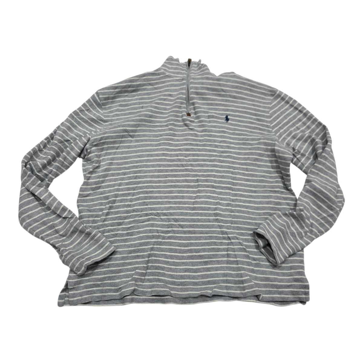 Sueter Ralph Lauren Grande L Gris Lineas