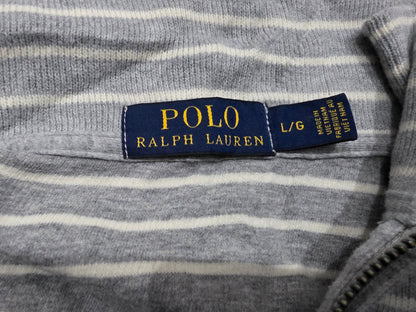 Sueter Ralph Lauren Grande L Gris Lineas