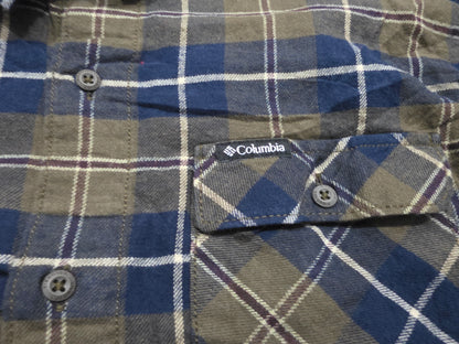 Camisa Columbia 2xl Cuadro Verde Y Gorro