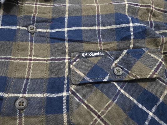 Camisa Columbia 2xl Cuadro Verde Y Gorro