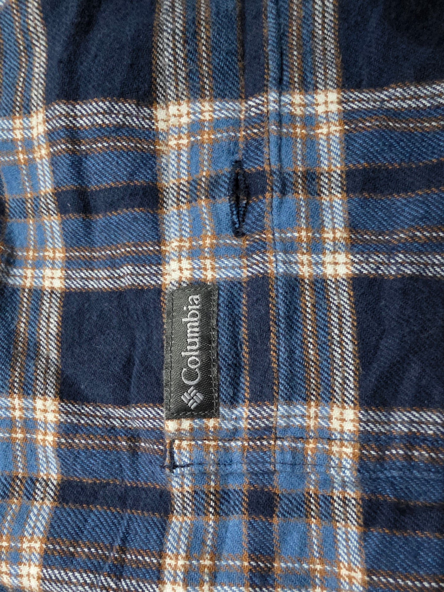 Camisa Columbia 2xl Cuadro Azul Franela