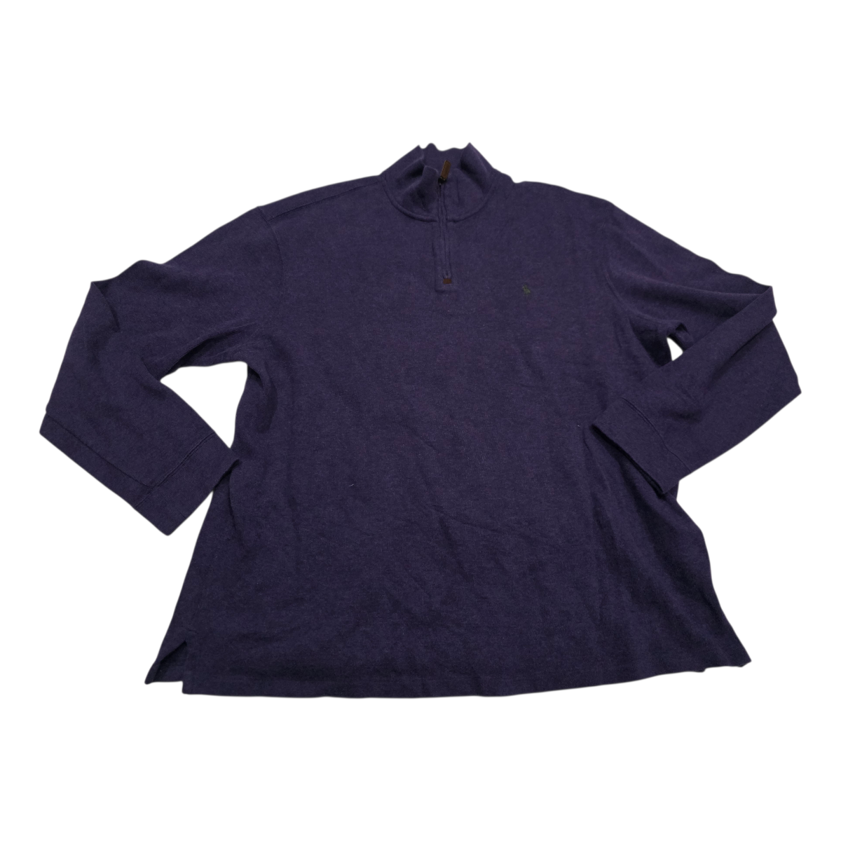 Sueter Ralph Lauren 2xl Morado Pony Verde Cierre Corto