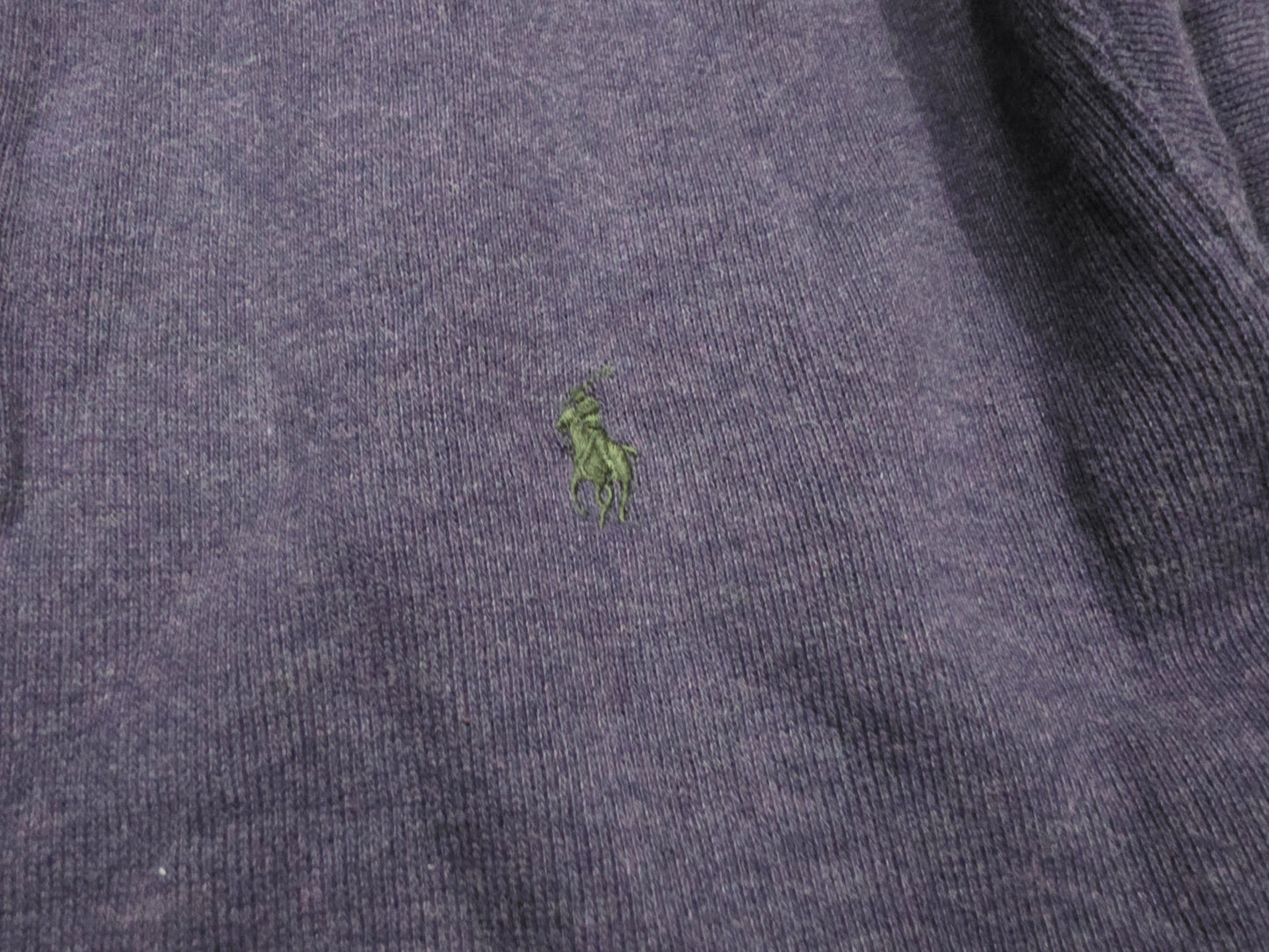 Sueter Ralph Lauren 2xl Morado Pony Verde Cierre Corto