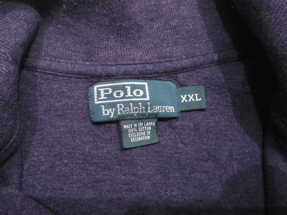 Sueter Ralph Lauren 2xl Morado Pony Verde Cierre Corto