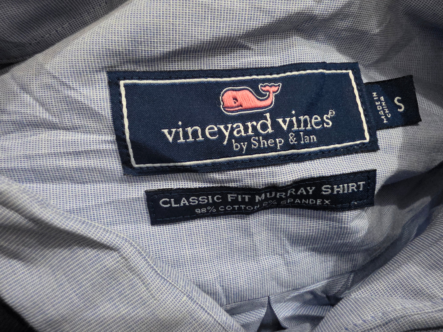Camisa Vineyard Vines Chico S Classic Fit Azul