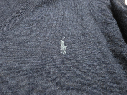 Sueter Ralph Lauren Grande L Azul Lana Lavable