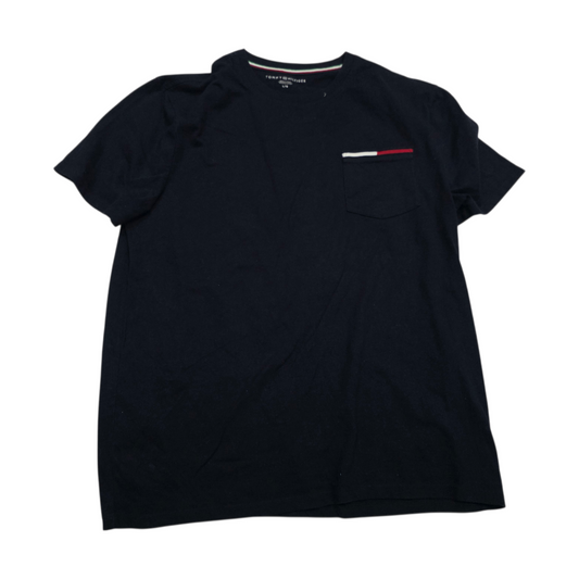 Playera Tommy Hilfiger Grande L Azul Con Logotipo