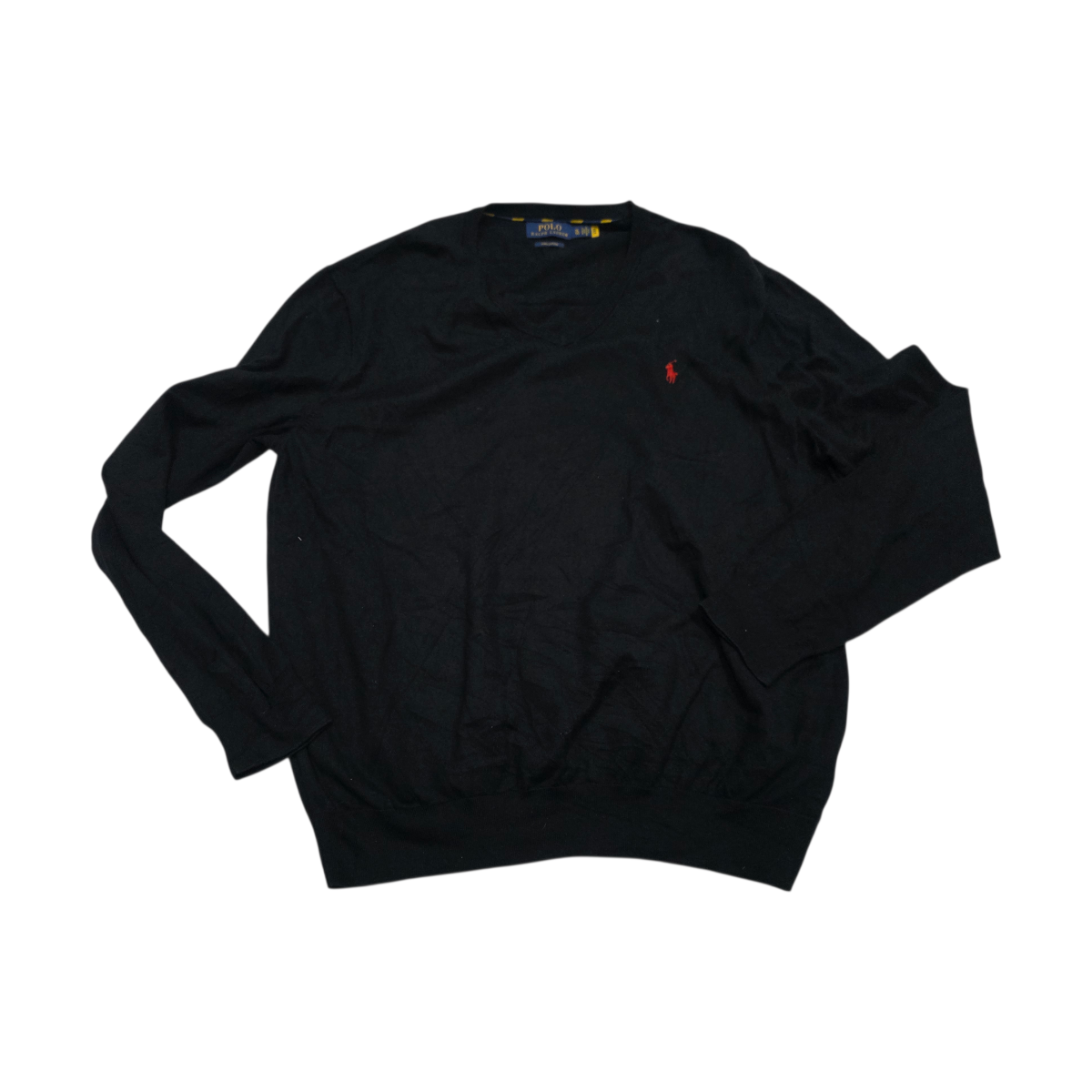 Sueter Ralph Lauren Xgrande Xl Negro Pony Rojo