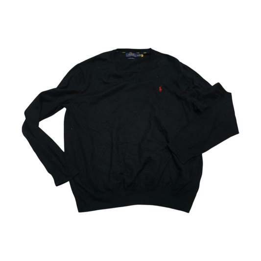 Sueter Ralph Lauren Xgrande Xl Negro Pony Rojo