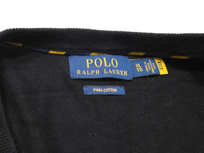 Sueter Ralph Lauren Xgrande Xl Negro Pony Rojo