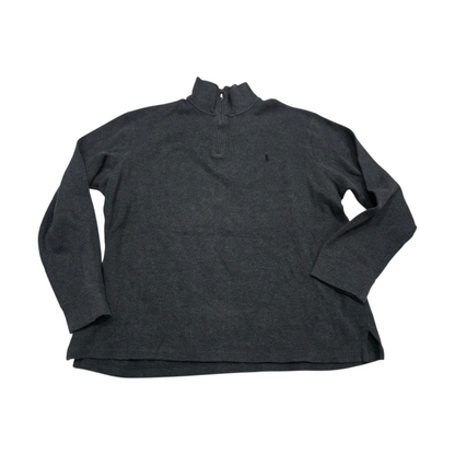 Sueter Ralph Lauren Xgrande Xl Gris Pony Negro