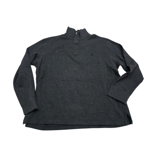 Sueter Ralph Lauren Xgrande Xl Gris Pony Negro
