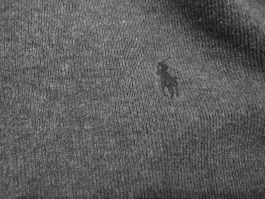 Sueter Ralph Lauren Xgrande Xl Gris Pony Negro